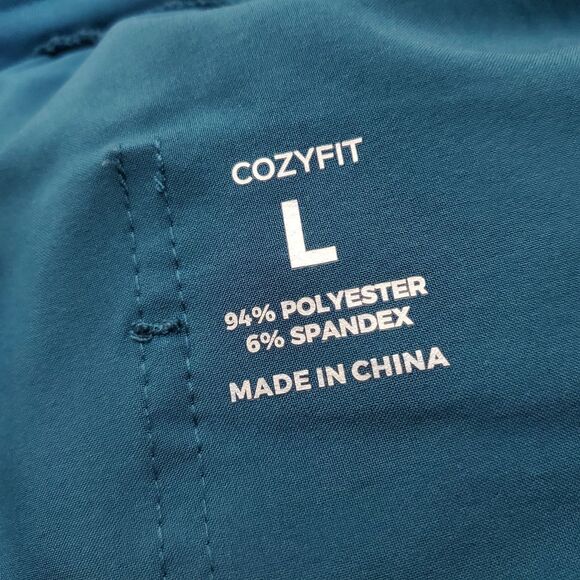 CozyFit Blue Scrub Joggers Pants Size Large - Picture 5 of 5